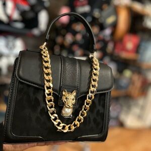 Aldo cheetah Panther pearl Crossbody